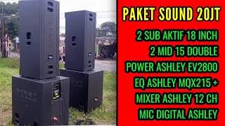 Paket sound murah berkualitas 20jt an siap bunyi