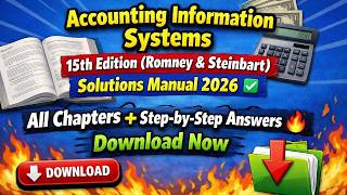 Accounting Information Systems 15th Edition (Romney & Steinbart) Solutions Manual 2026 ✅ All Chapter