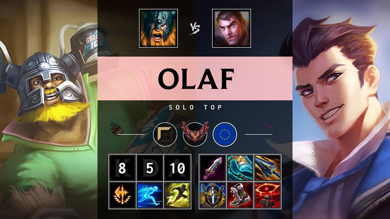 Olaf Top vs Jayce - EUW Grandmaster Patch 25.20