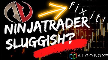NINJATRADER SLOW? USE THIS STANDARD MAINTENANCE ROUTINE 🔴 Faster Speed