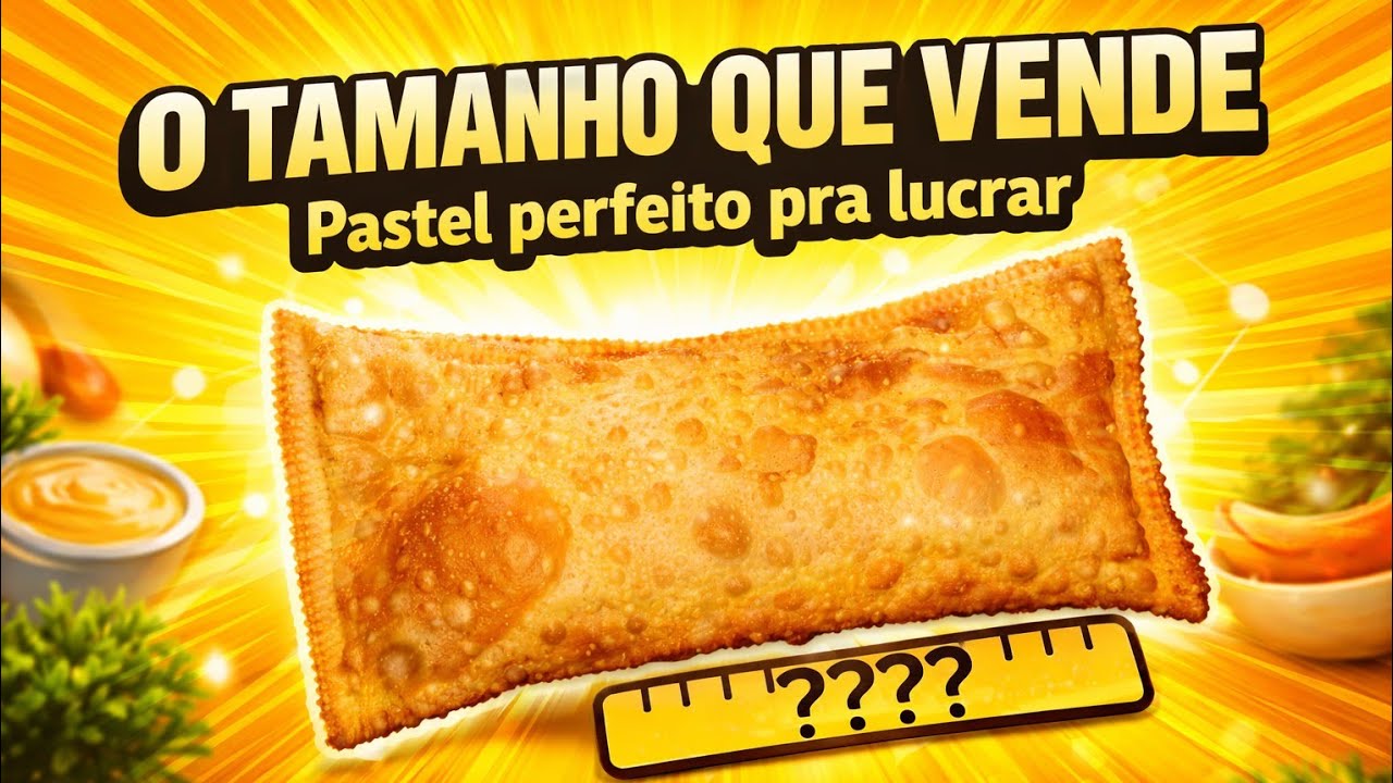 Descobri o tamanho de pastel que realmente vende