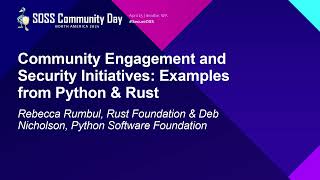 Community Engagement and Security Initiatives: Examples from Pytho... Rebecca Rumbul & Deb Nicholson