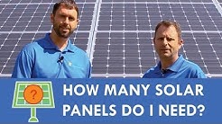 How Many Solar Panels Do I Need?