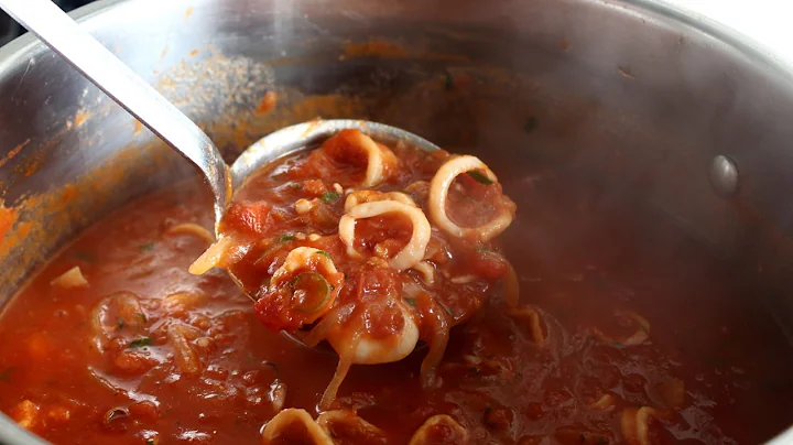 Calamari Marinara - Tender Calamari in Tomato Sauc...