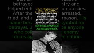 Vidkun Quisling and Nazi Collaboration