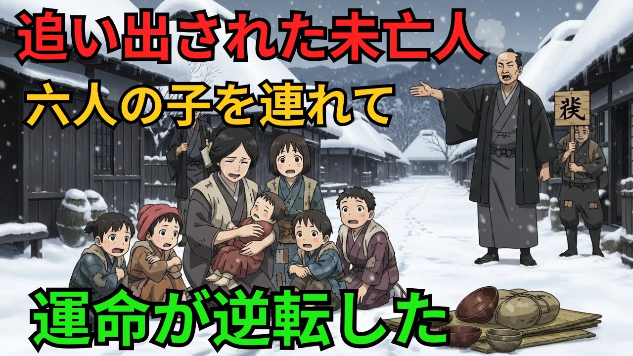 【昔話】追い出された後家と六人の子――誰も知らぬ地下の真実が、因果応報の運命を動かした夜