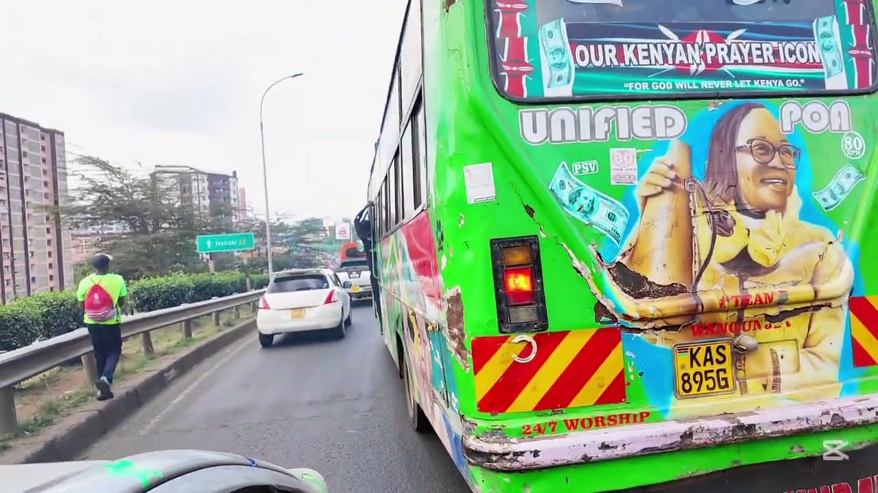 STUDENT DRIVING ON THE THIKA SUPERHIGHWAY 