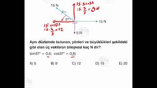 Vektörlerde Bileşenlerine Ayırma Yöntemi