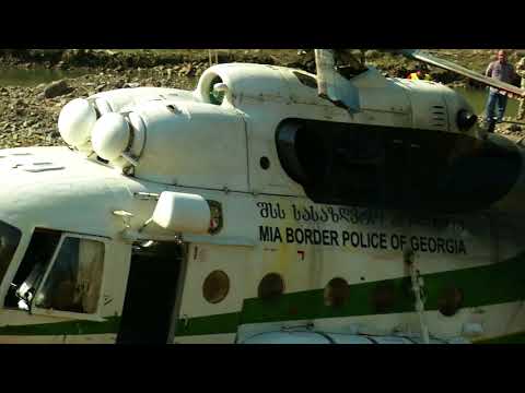 სასაზღვრო პოლიციის ვერტმფრენი ხელოვნური წყალსაცავიდან ამოიტანეს