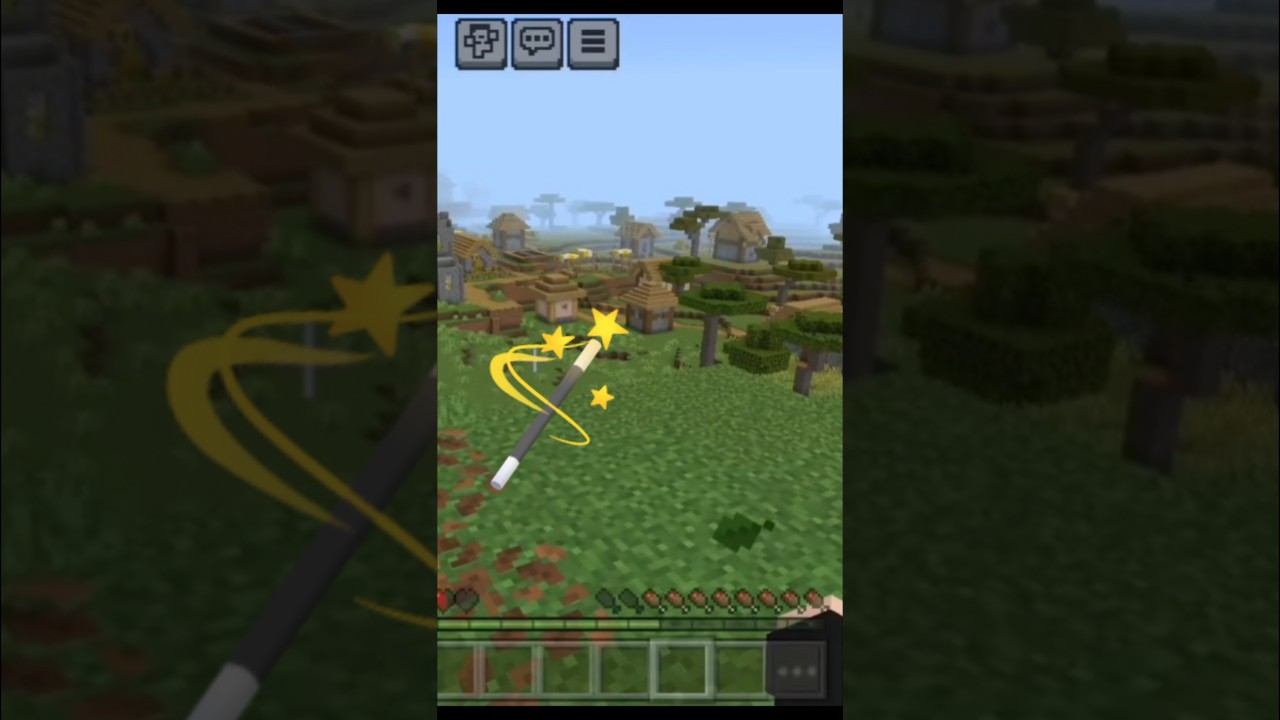 I found my first village in Minecraft 😁😁😮 