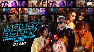 HollyBolly Party Mashup 2023 | Dj Avi  | Sukhen Visual | Best Of Latest Party Songs Resimi