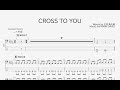 【ベース譜】CROSS TO YOU/男闘呼組【4弦/TAB譜】/CROSS TO YOU/Otokogumi/BASS TAB/