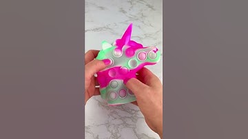 Glowing Unicorn 3D Pop It Satisfying Video ASMR! #shorts #fidgets #asmr