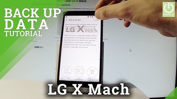 How to Back Up Data in LG X Mach - Add Backup Account