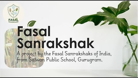 Fasal Sanrakshak - AI powered plant disease detection