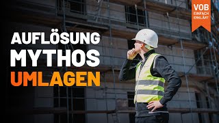 Vob Einfach Erklärt: Der Mythos Umlagen: Baustrom, Bauwasser, Baumüll