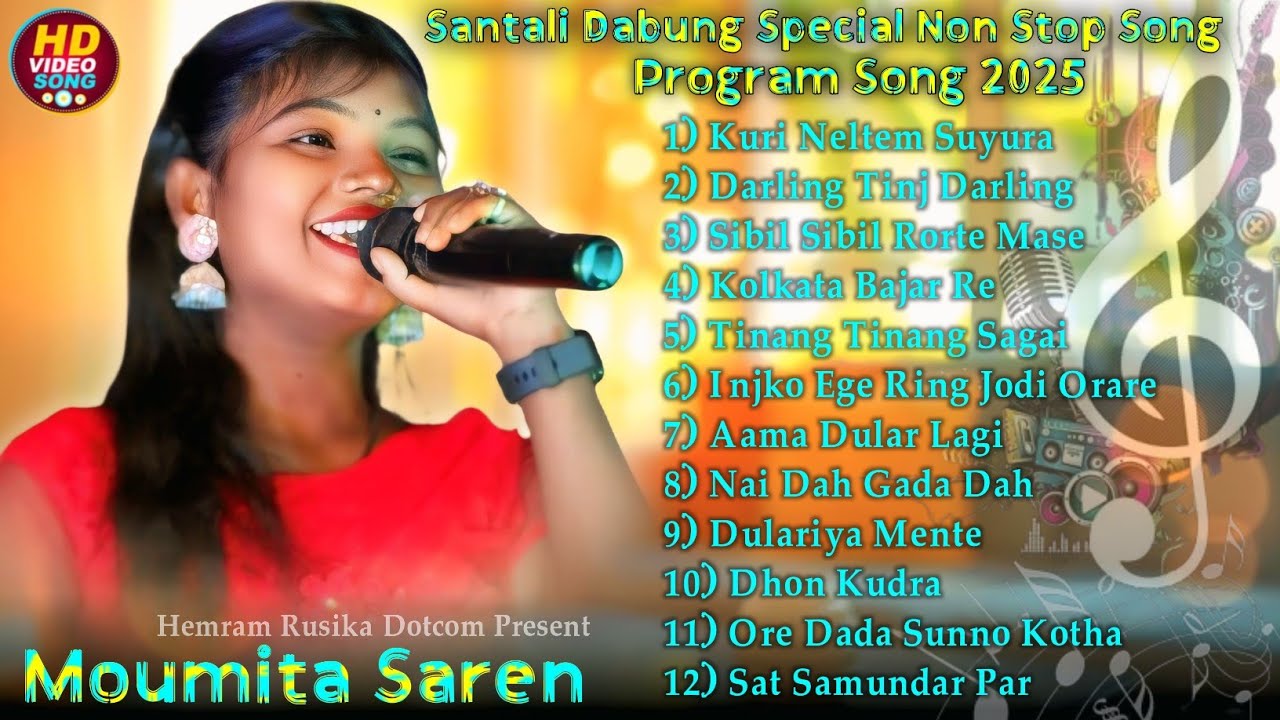 New Santali Fansan Dabung Special Non Stop Song || Moumita Saren || Santali Program Non Stop Song