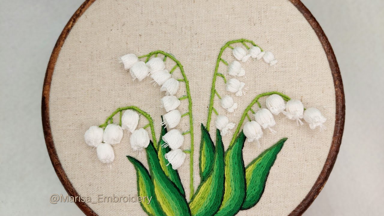 4 Beautiful Ways to Embroider a Lily of the Valley