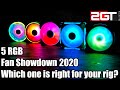 Five RGB Fan Showdown 2020 - Which one is right for your rig? [Airflow and Noise Test]