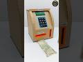 Coin ATM Machine कैसे बनाएं || How To Make Mini ATM Machine Cardboard Coin Bank #short #viral #diy
