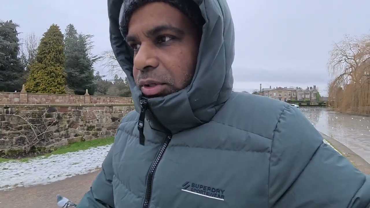 Cold Winter Morning Walk at Coombe Abbey Park ❄️🌳 | Snow & Freezing Wind | 11 Jan 2026
