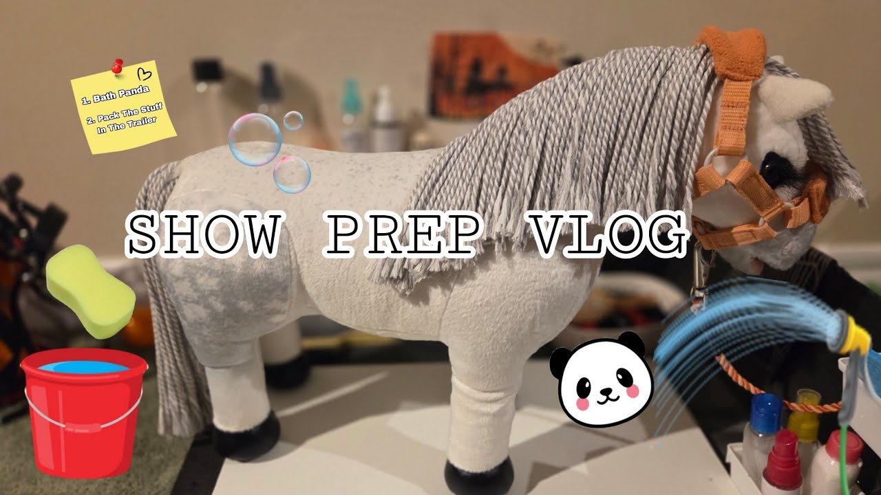 GET PANDA READY FOR A SHOW WITH ME✨️🏆*Show prep vlog*