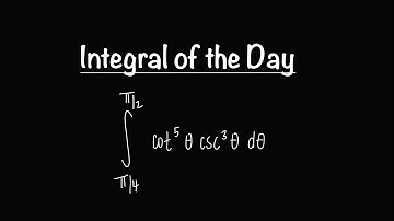 Integraal van de dag 9.5.25 – Goniometrie-integraal met cotangensen en cosecanten (Calc 2 Oefening)