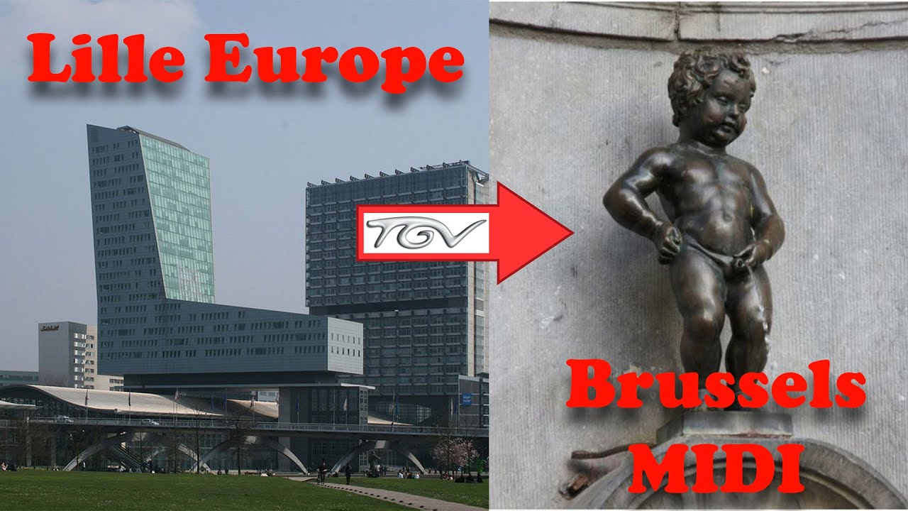 TGV train ride from Lille Europe to Brussels MIDI. YouTube