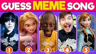 Guess The Meme & Youtuber By Song 🎤🎵🔥| Lay Lay, King Ferran,Salish Matter, MrBeast, Tenge Song, Elsa