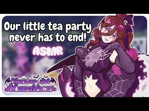 【ASMR】 Yandere Arachne Tea Party 🕷️ Captured & Bound in Silk | Monster Girl Marathon