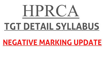 HPRCA TGT DETAIL SYLLABUS AND FREQUENTLY ASKED QUESTIONS