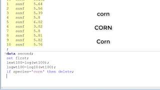 Introduction to SAS for Windows. Part 3: Data manipulation