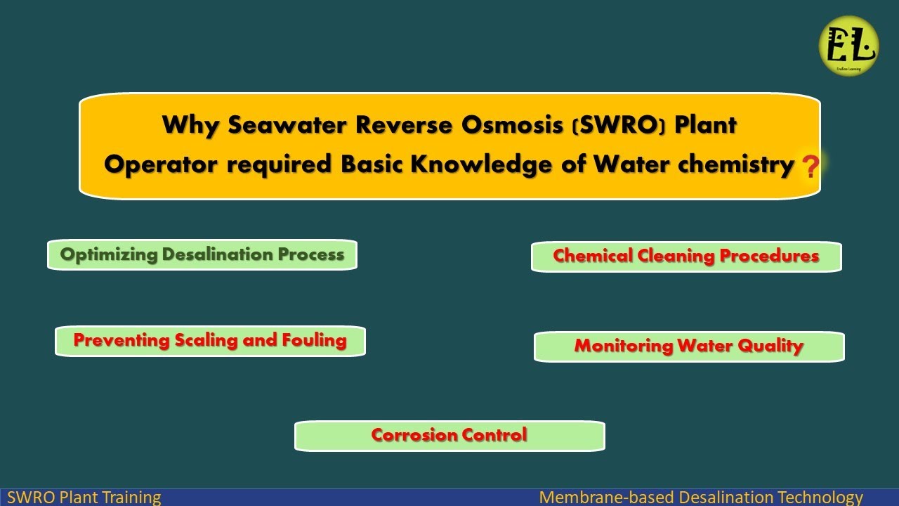 Why Seawater Reverse Osmosis Plant Operator required Basic Knowledge of Water chemistry