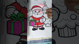 How to draw Santa Claus || Santa Claus Colouring || Christmas Tree || #shorts #shortsfeed #santa 🤶🎄🎁