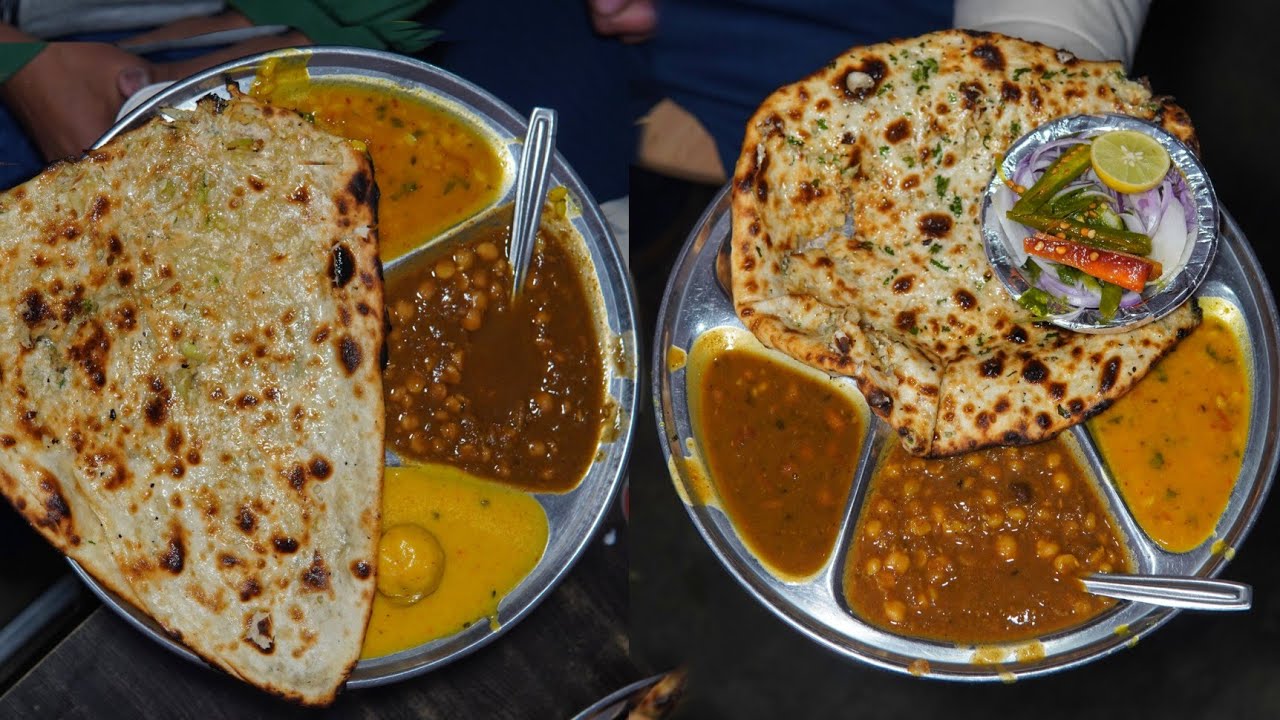 Raju Tandoori Naan थाली || Chole, Rajma, Kadhi Pakoda, Dal & More || Ghaziabad Street Food