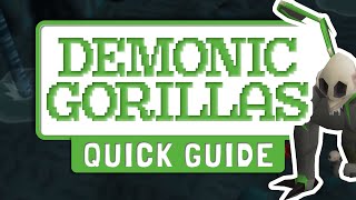 How to kill DEMONIC GORILLAS in OSRS || Good Money Making Method
