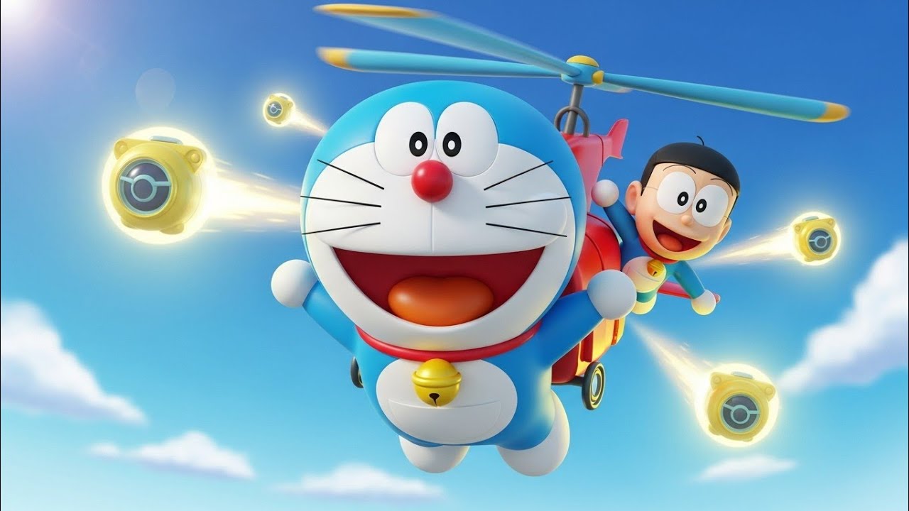 Doraemon Adventure Poem for Kids | Fun 3D Cartoon Storytime | Nobita & Friends