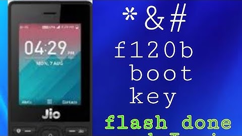 Jio f120b  flash and imei repair 100%