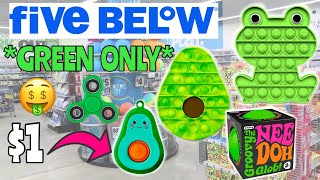 GREEN ONLY FIDGET SHOPPING CHALLENGE! *MUST SEE* NO BUDGET 💚🐸🍀