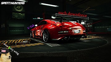 How To Get  a big Wing on small cars in Nfsw + no hood/bodykit