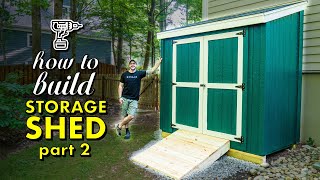 Shed Roof, Shed Doors and Shed Ramp // HOW TO BUILD A SHED PT. 2