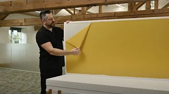 Echo-Free Office with Easy-Fix Acoustic Foam Panels