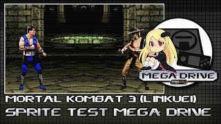 MORTAL KOMBAT 3 - Sprite Test para MEGA DRIVE
