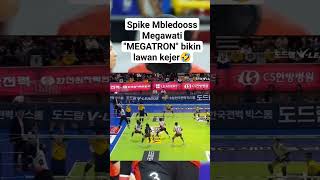 Spike Mbledooss Megawati MEGATRON bikin lawan kejeerr? viral trending volleyball shortsvideo