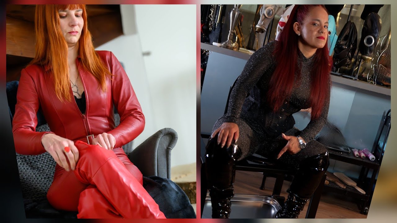 Элегантные зрелые женщины в высоких кожаных сапогах // Образы и стиль с кожаной юбкой