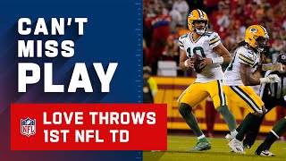 Jordan Love Throws His First Career Td