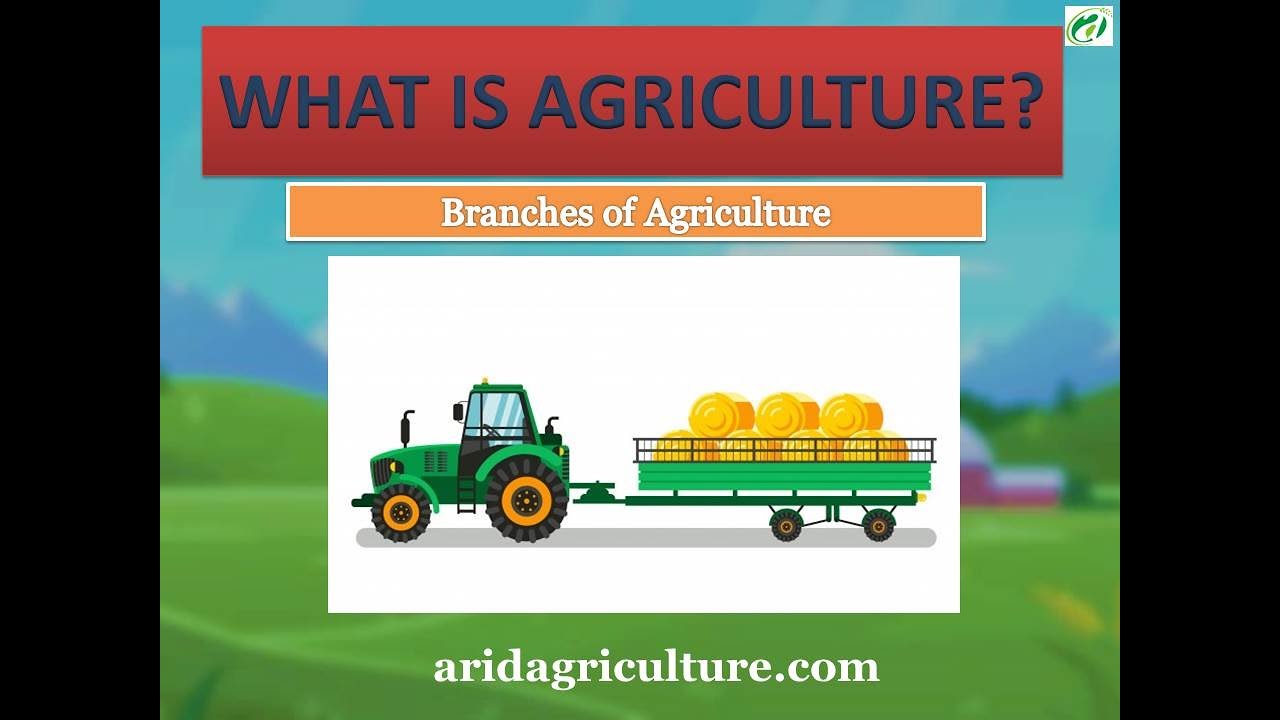 What is Agriculture? Branches of Agriculture Arid Agriculture and