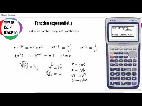 Vidéo: Comment Faire Une Exponentielle Sur Une Calculatrice