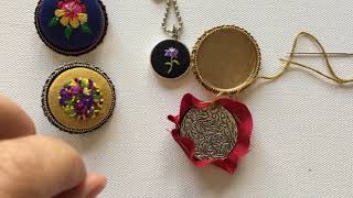 Embroidered jewelry tutorial