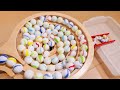 マーブルランレースASMR HABAのウェーブスロープ&ボーネルンド Marble run rolling Milky ball HABA Long Wave Slope & BorneLund